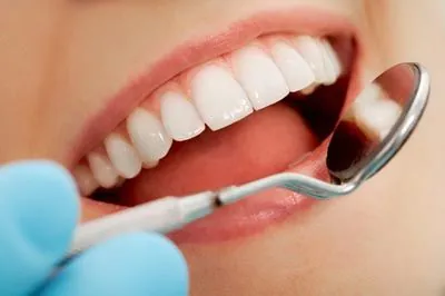 closeup of a patient's smile during their visit to Family Practice Dentistry